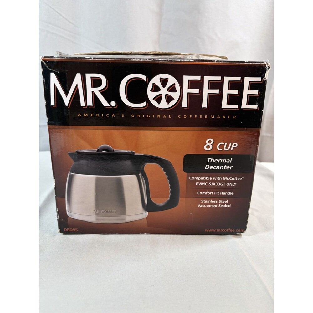 Mr. Coffee Stainless Steel Thermal Decanter (Replacement BVMC-SJX33GT) New